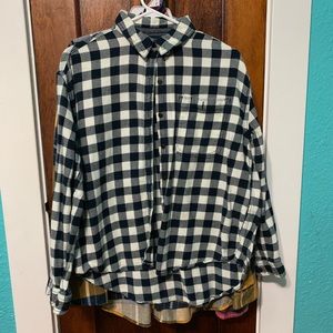 Flannel button down shirts